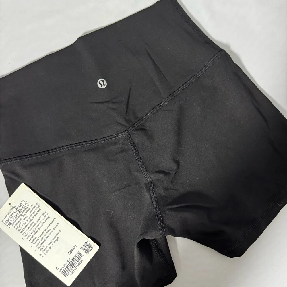 Lululemon Align High-Rise Black 4” Shorts SZ 6 - Picture 8 of 11